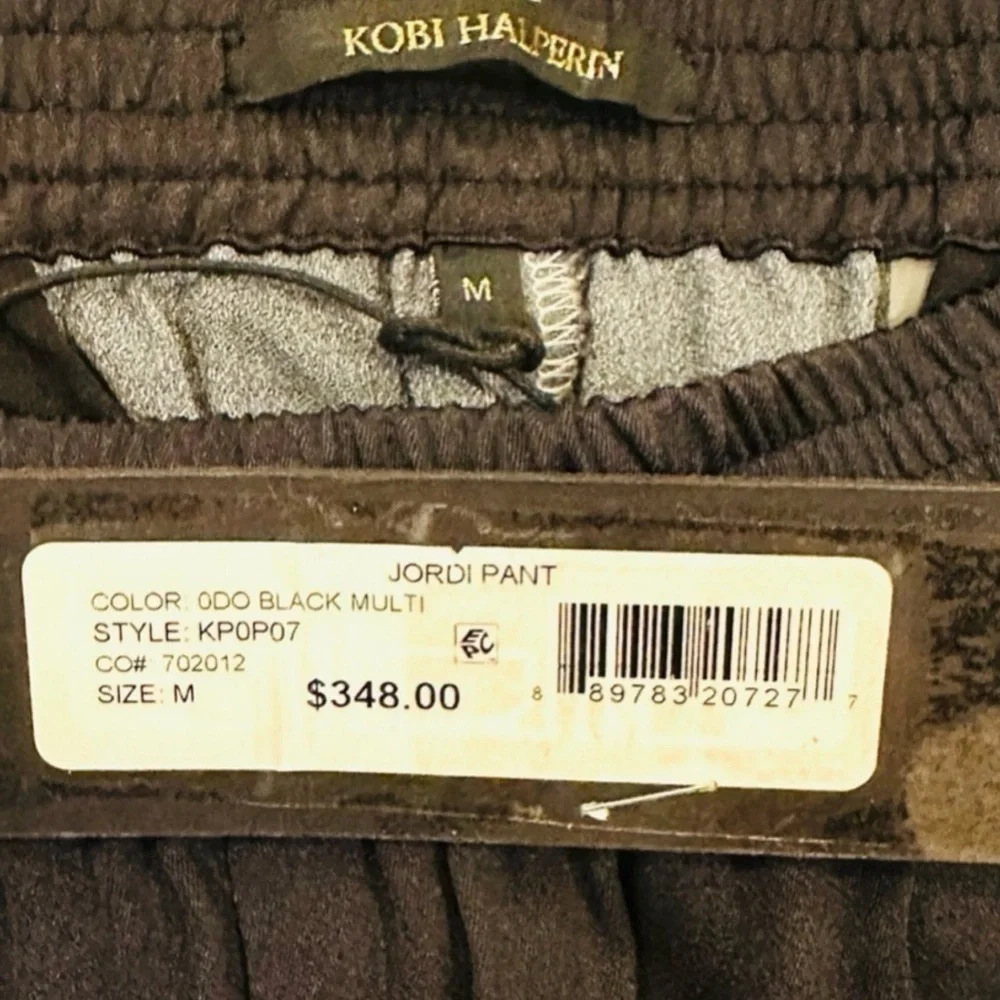 Kobi Halperin Jordi Ombre Silky Straight Leg Cropped Pull On Dress Pant Trouser - Picture 9 of 9